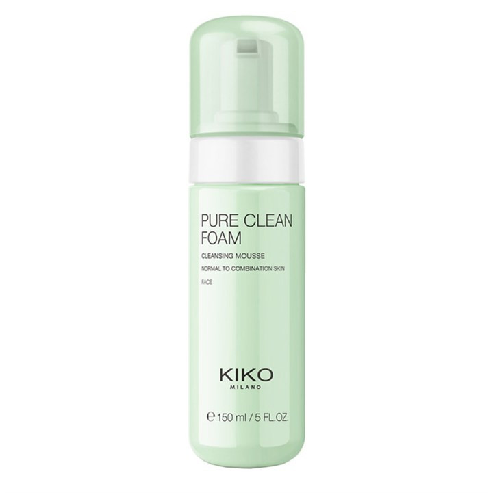 فوم شستشو صورت کیکو میلانو مدل New Pure مناسب برای انواع پوست KIKO حجم 150 میلی لیتر
