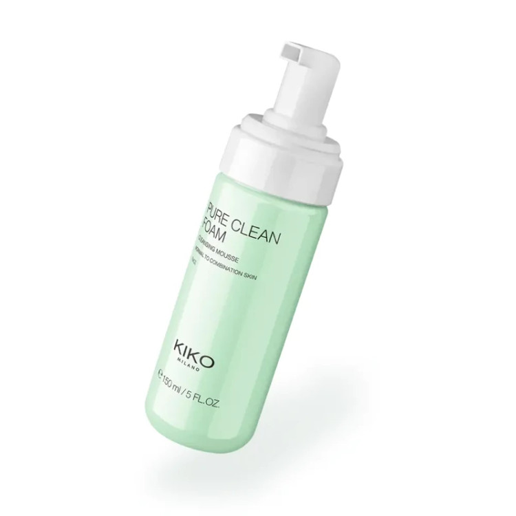 فوم شستشو صورت کیکو میلانو مدل New Pure مناسب برای انواع پوست KIKO حجم 150 میلی لیتر