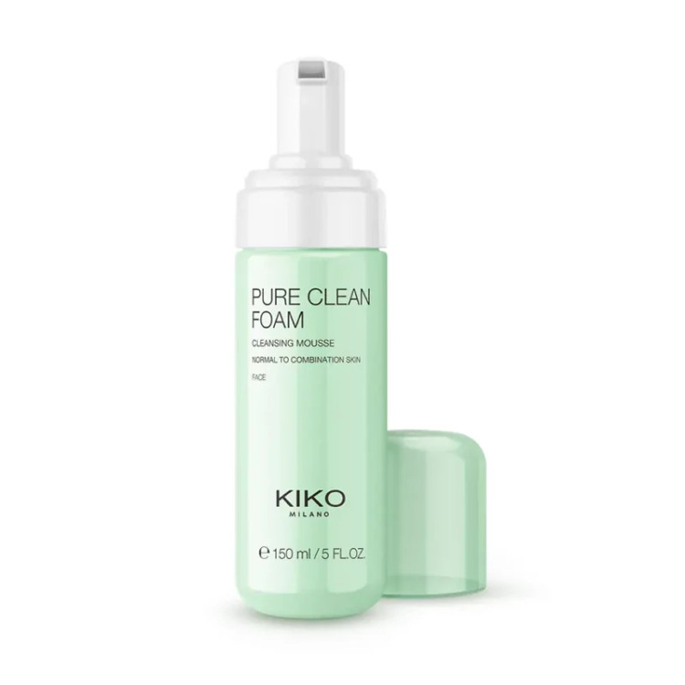 فوم شستشو صورت کیکو میلانو مدل New Pure مناسب برای انواع پوست KIKO حجم 150 میلی لیتر