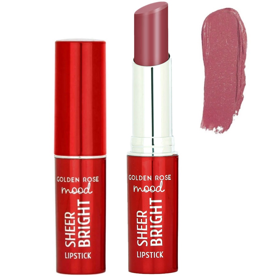رژ لب جامد گلدن رز مدل Sheer Bright