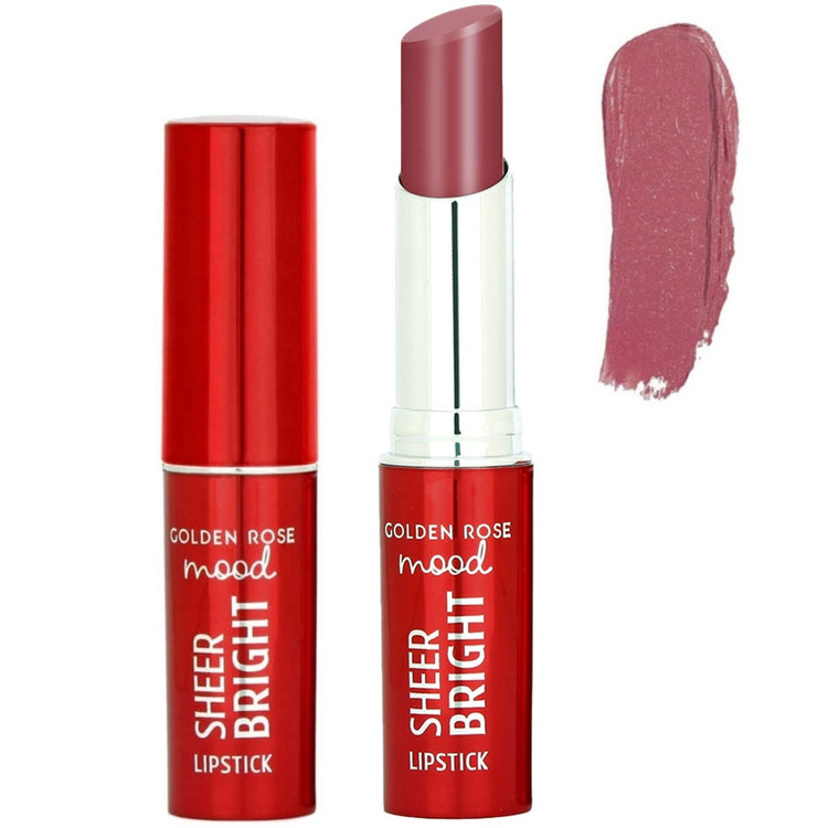 رژ لب جامد گلدن رز مدل Sheer Bright