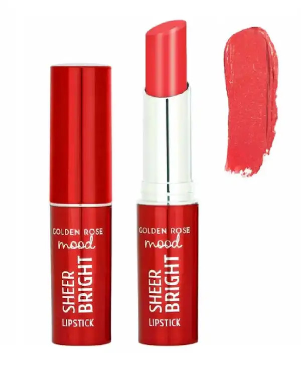 رژ لب جامد گلدن رز مدل Sheer Bright