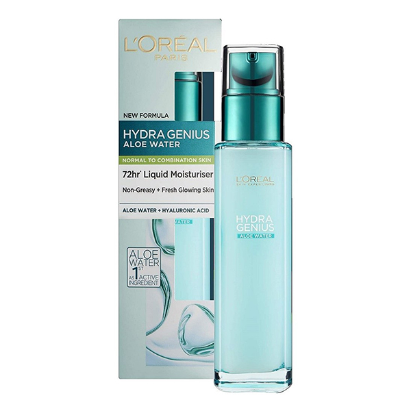 ژل آبرسان لورآل مدل Hydra geniuse و HYDRA GENIUS و  Hydra Genius Aloe Water